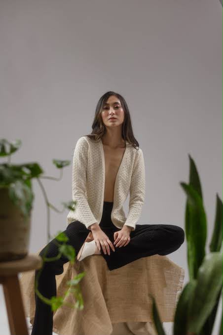 PUSHA Cardigan 100% Organic Pima Cotton
