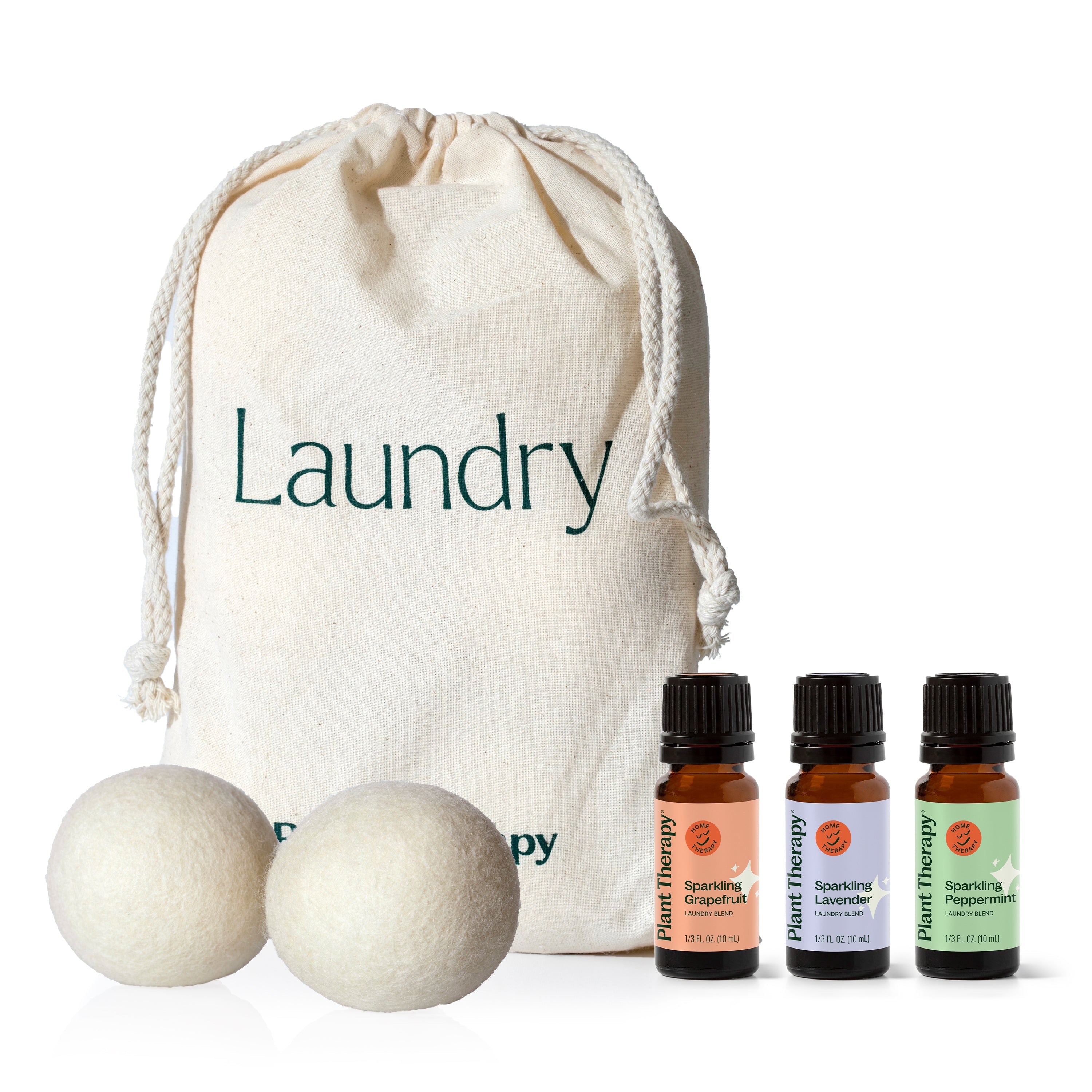 Wool Dryer Balls 6 Pack and Sparkling Laundry Blend 3 Pack - Paz Lifestyle 