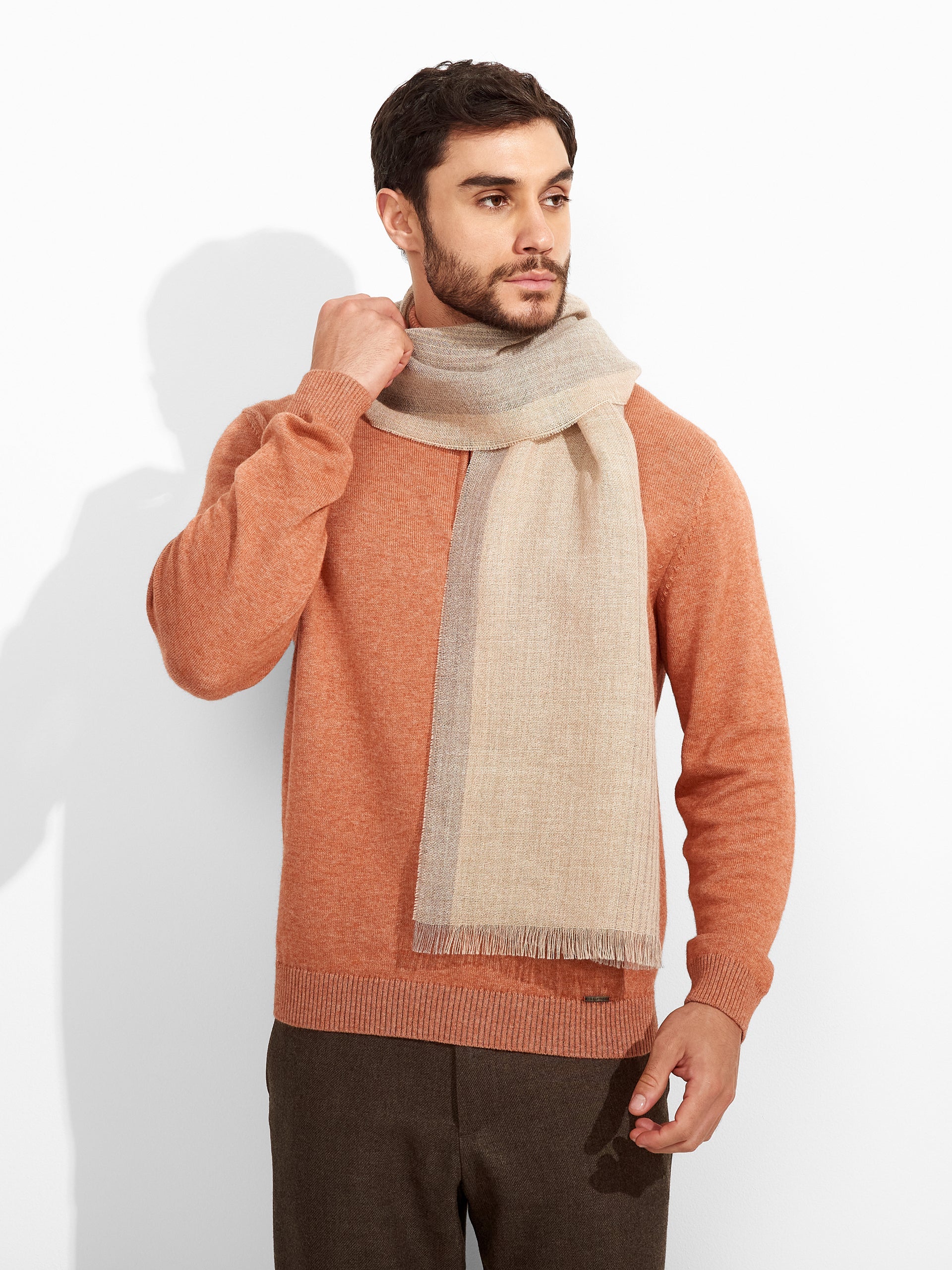 Pesca Shawl Baby Alpaca Color Grey