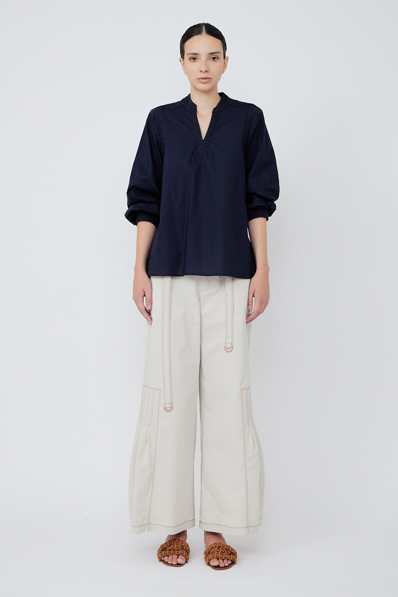 Ximena Blouse | Navy - Paz Lifestyle 