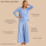 Airy Wide Leg Pajama Pants - Paz Lifestyle 