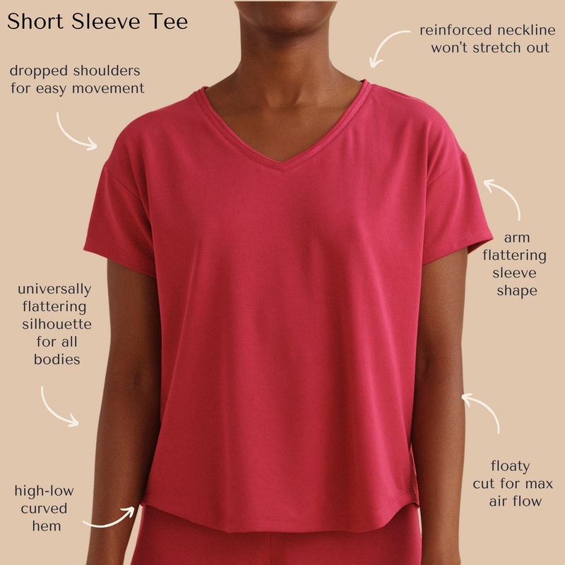 Breezy Short Sleeve Pajama Tee - Paz Lifestyle 