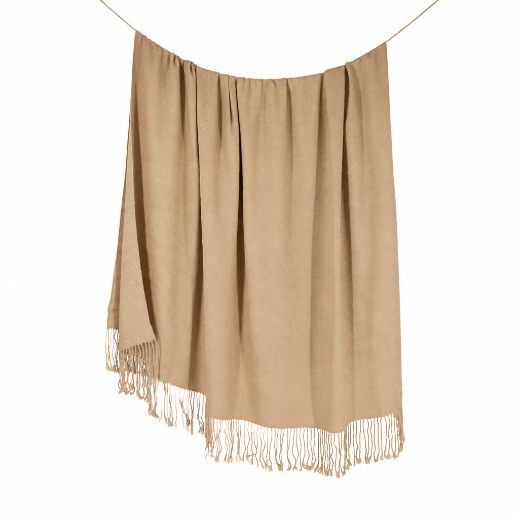 Handloomed 100% Undyed Baby Alpaca Throw Blanket | Rich Brown | Wasi Collection