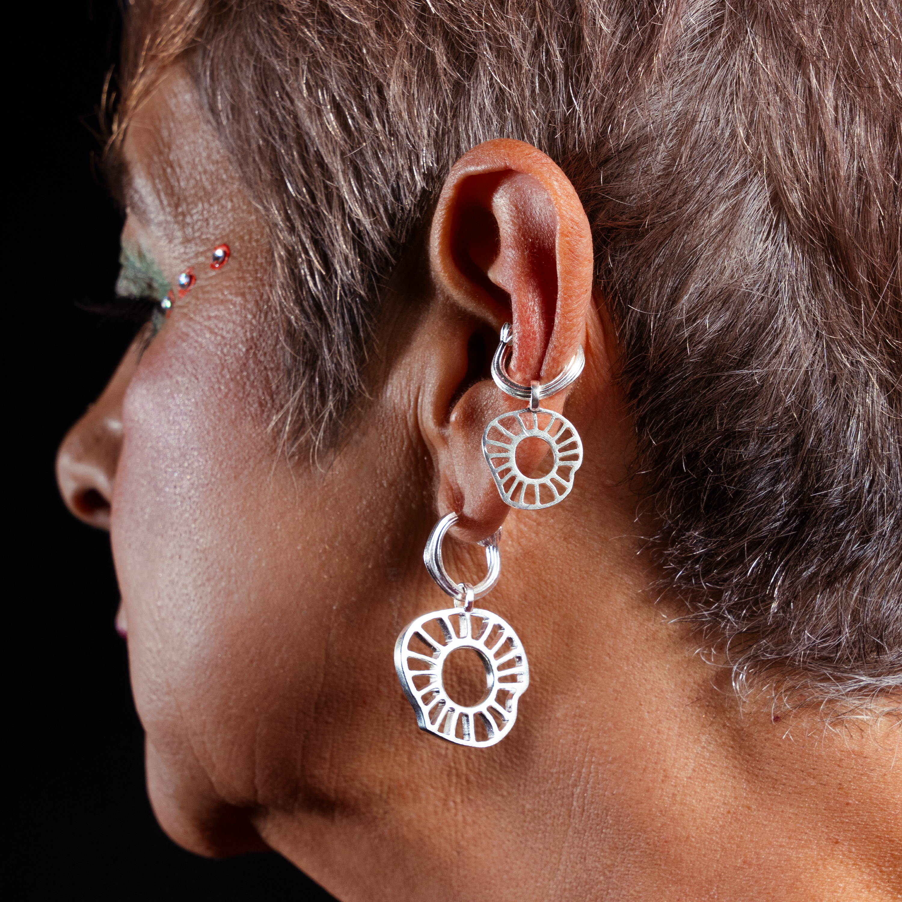 XL Flipped Fungi Earring / Ear Cuff - Paz Lifestyle 