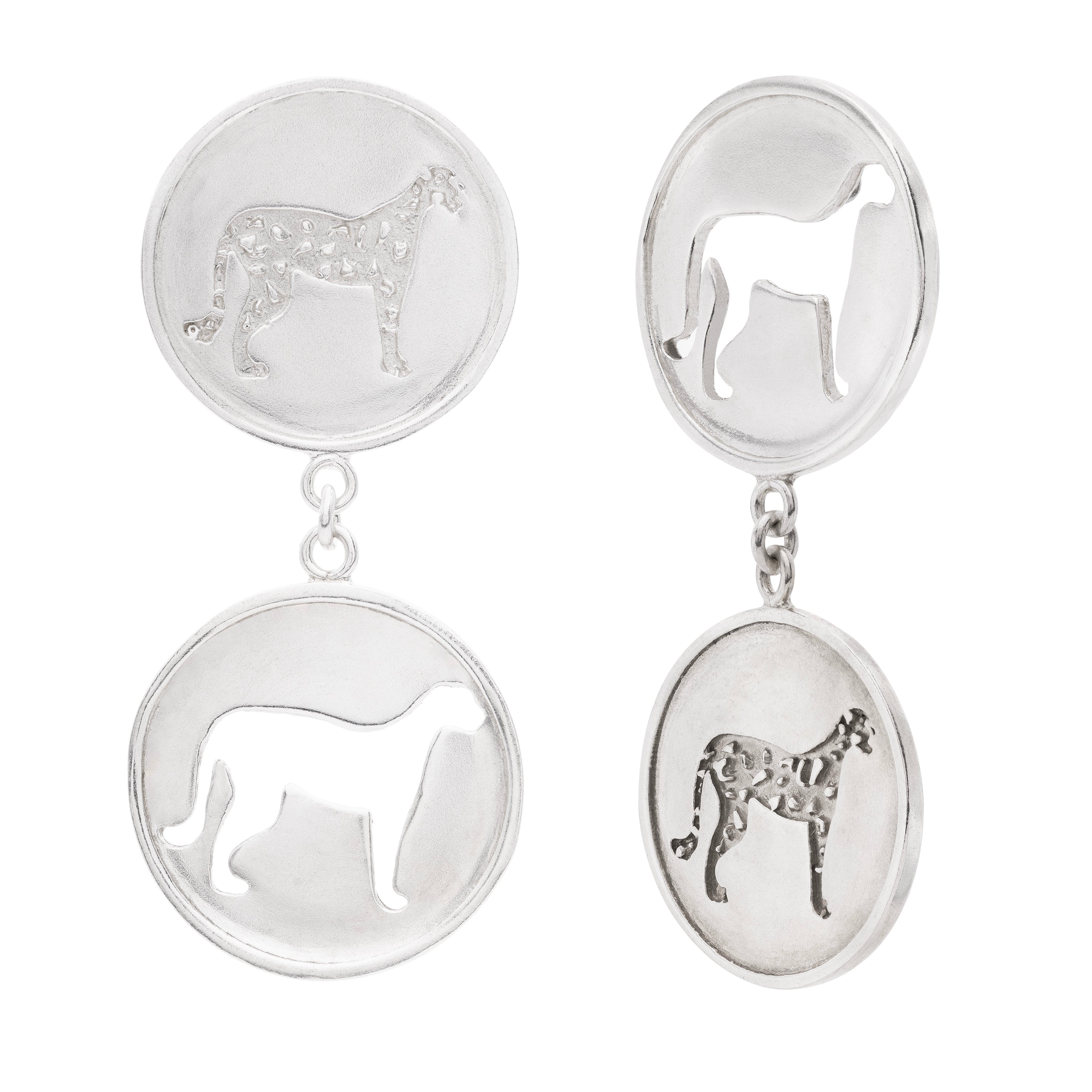Double Jaguar Coin Earrings - Paz Lifestyle 