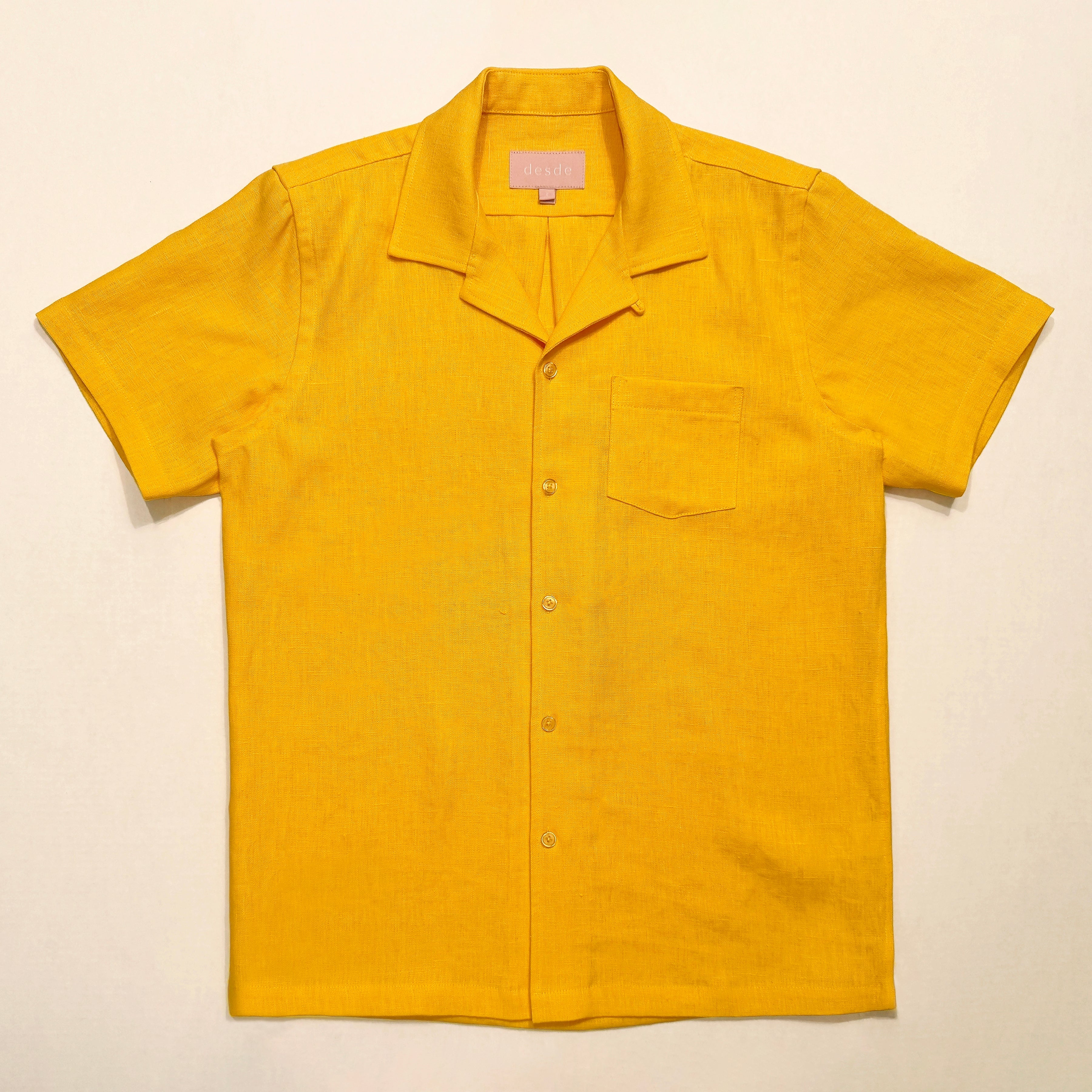 Camp Shirt: Solid Linen - Paz Lifestyle 