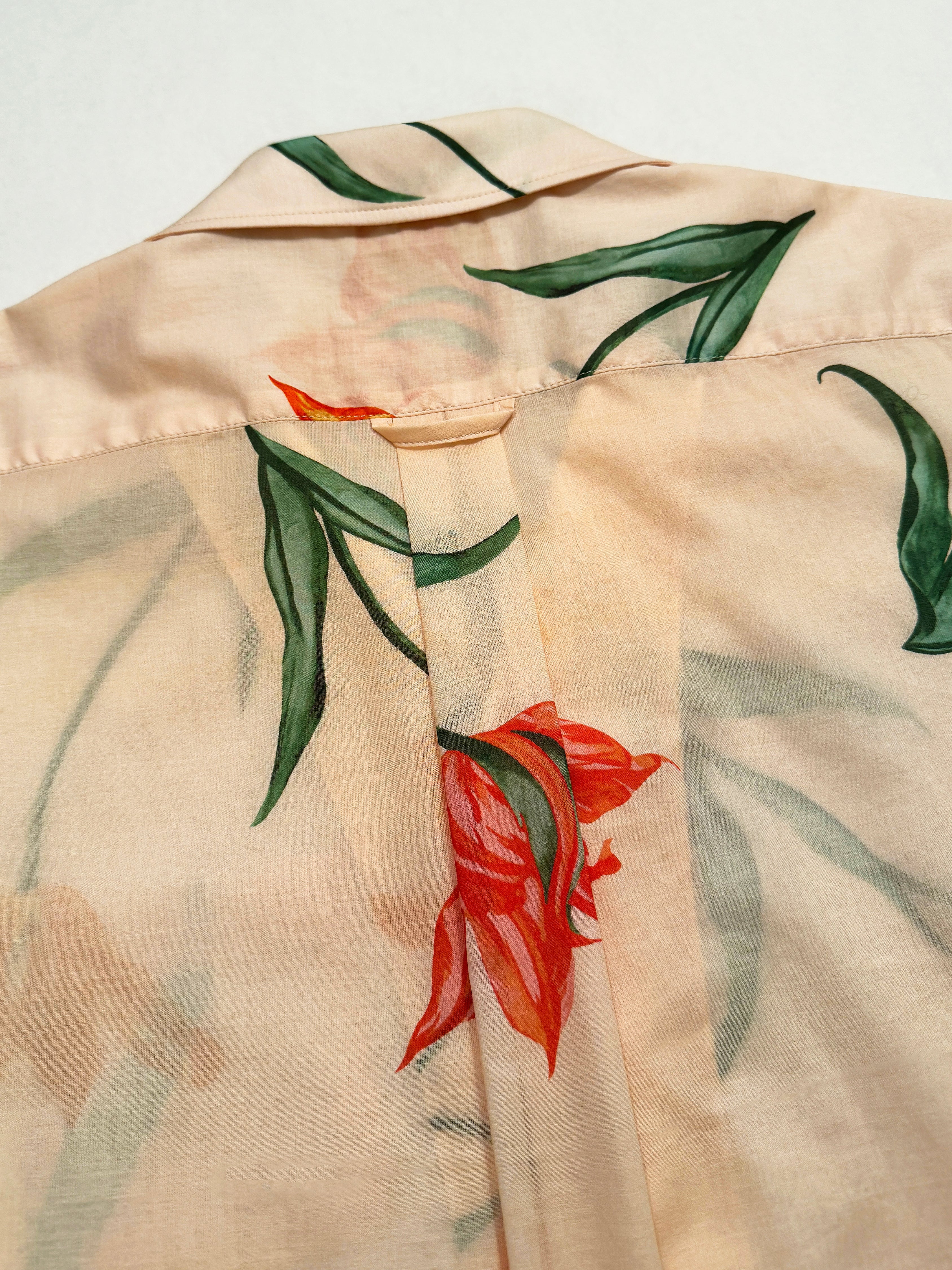 Camp Shirt: Tulip Floral Print - Paz Lifestyle 