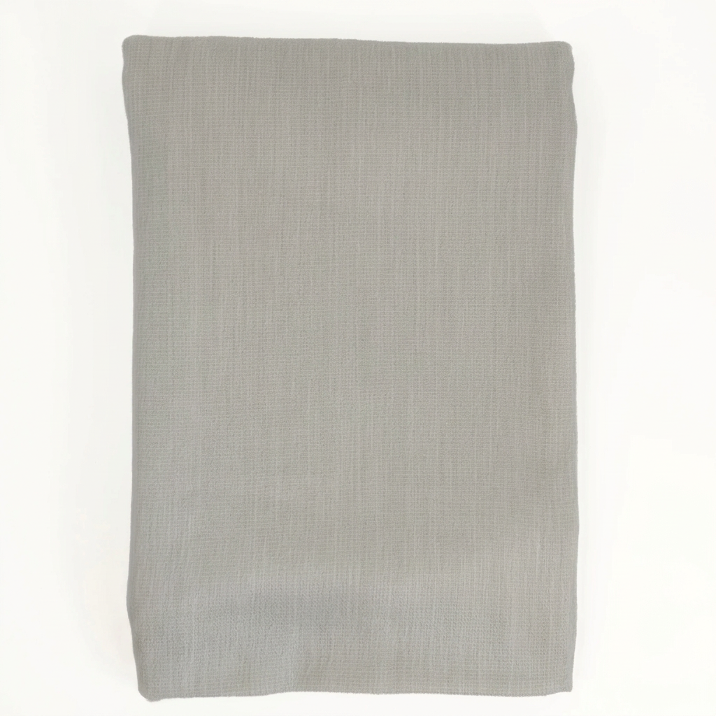 Reversible Handwoven Alpaca Throw Blanket | Gray & White | Kani Collection