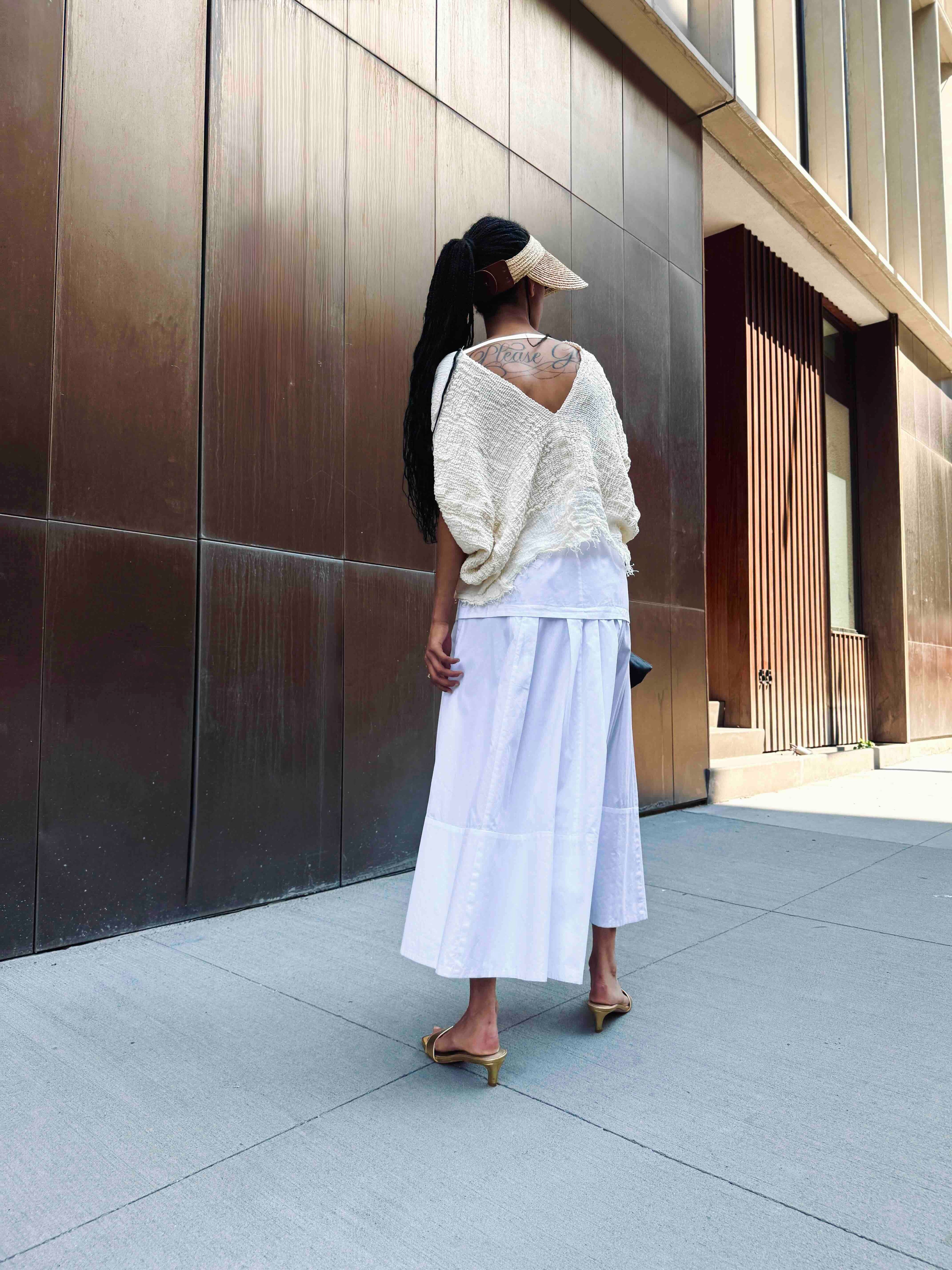 Hannah V neck top