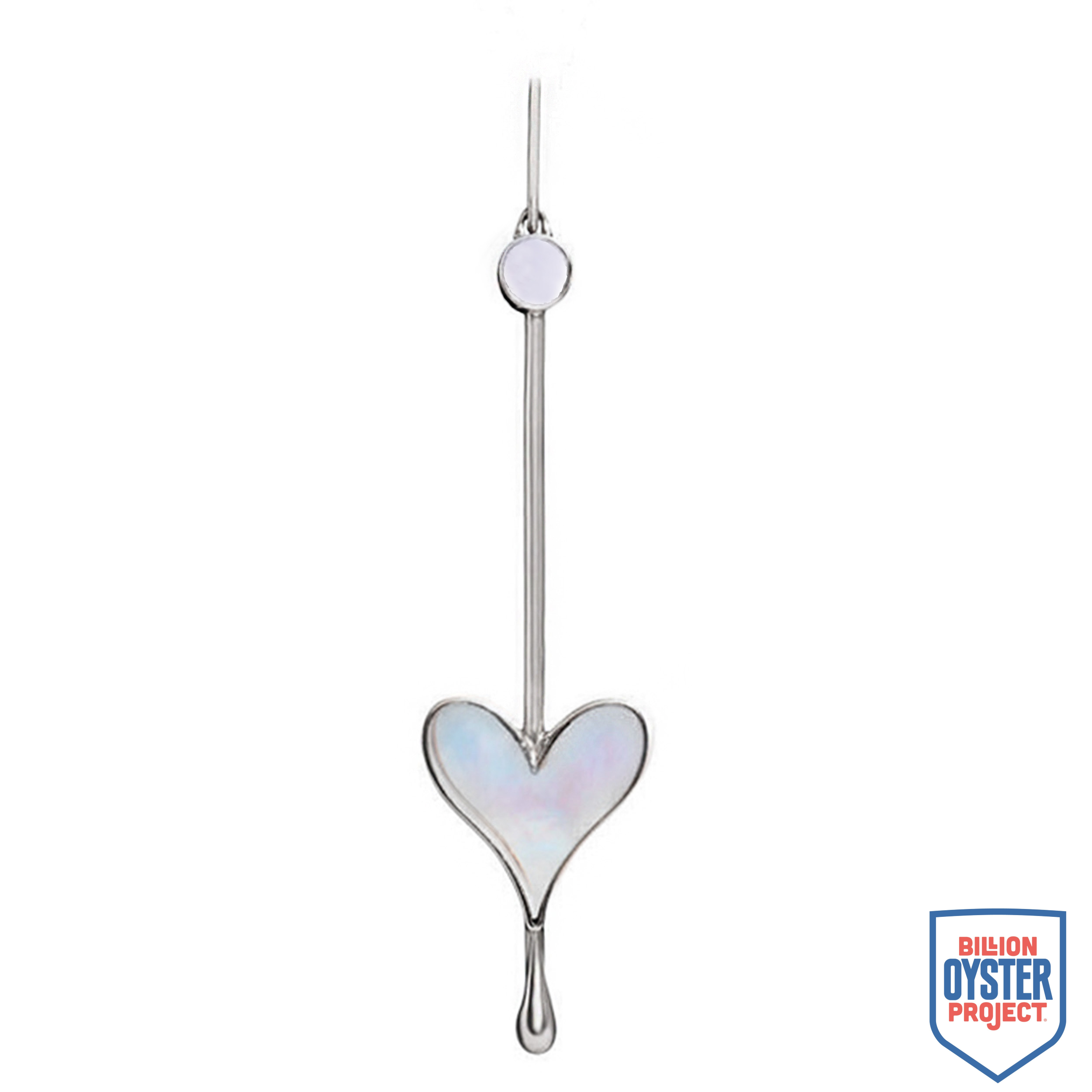 Love Wand Pendant in Sterling Silver and Mother-of-Pearl - Paz Lifestyle 