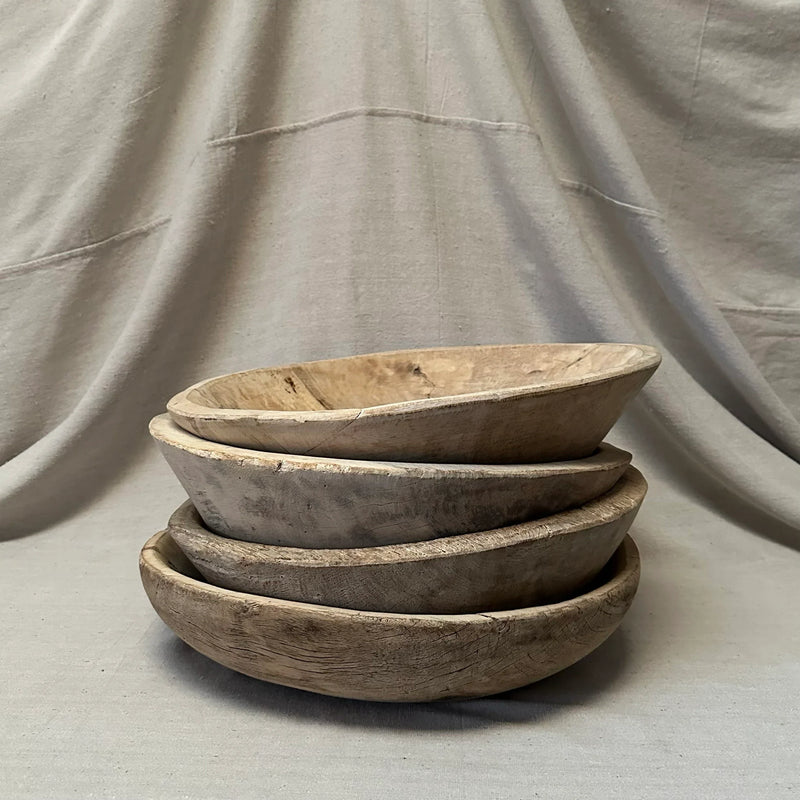 Antique Wooden Dough Bowl - Paz Lifestyle 