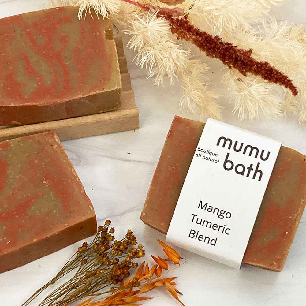 Mango and Turmeric Soap Bar crafted by Mumu Bath 
