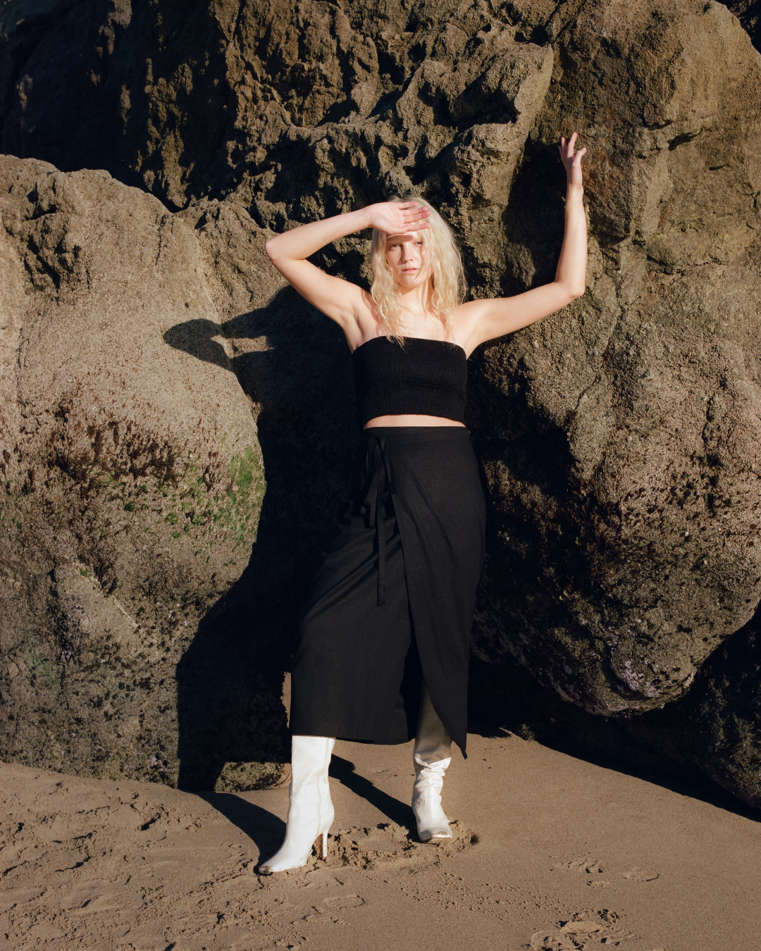 Sarong Wrap Skirt in Black - Paz Lifestyle 