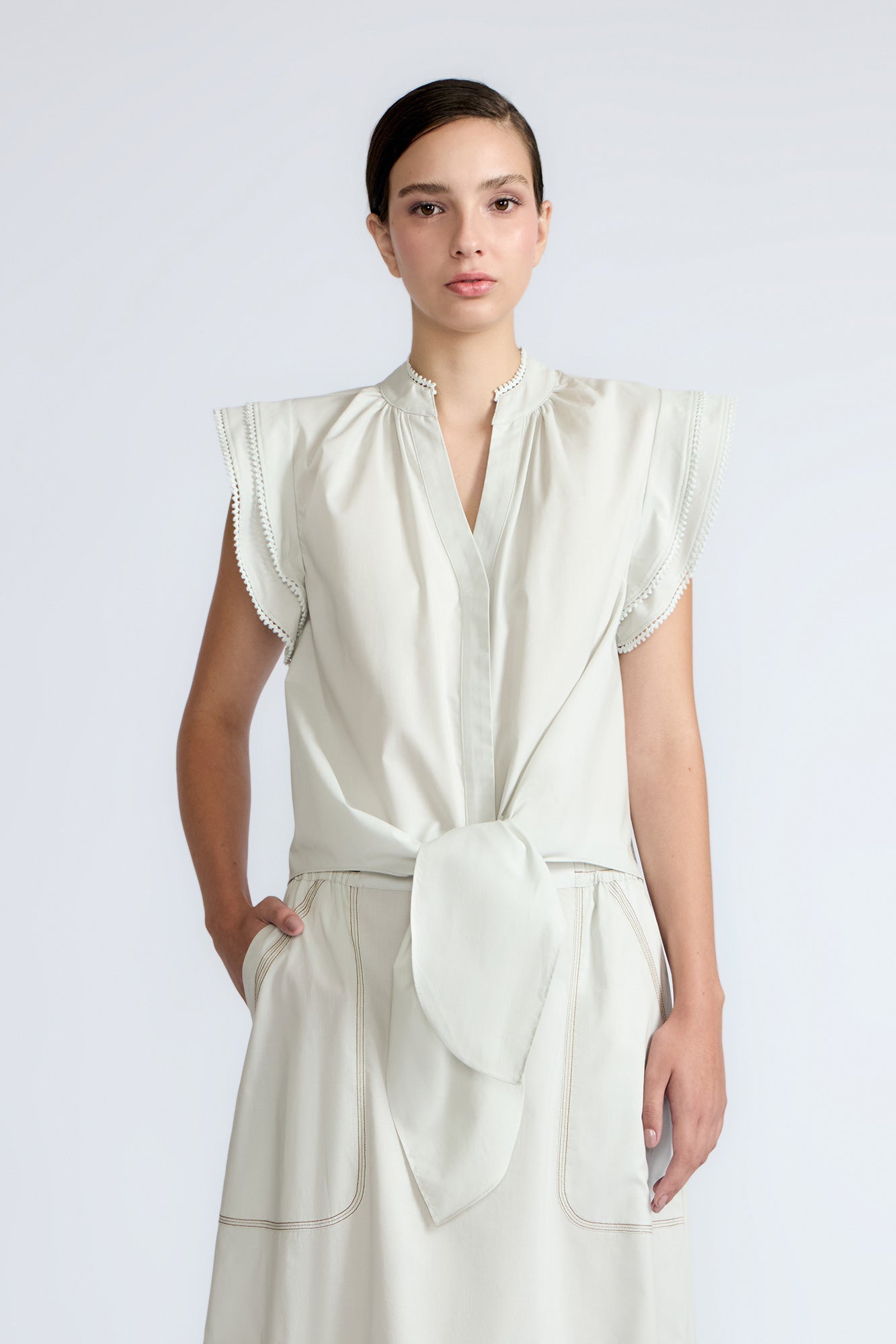 Oriana Blouse | Silver