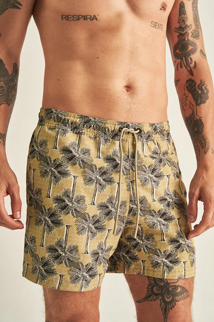 Swimsuit with Palms Printing by Ilot