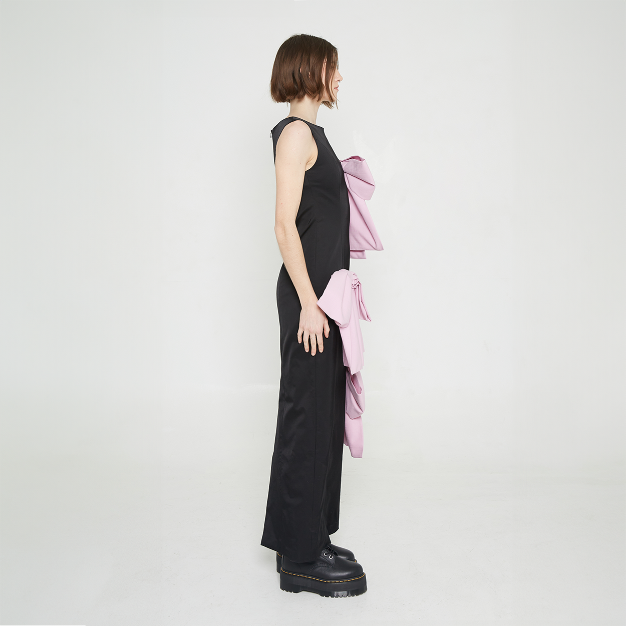 Maxi Pink Bow Evening Gown - Paz Lifestyle 