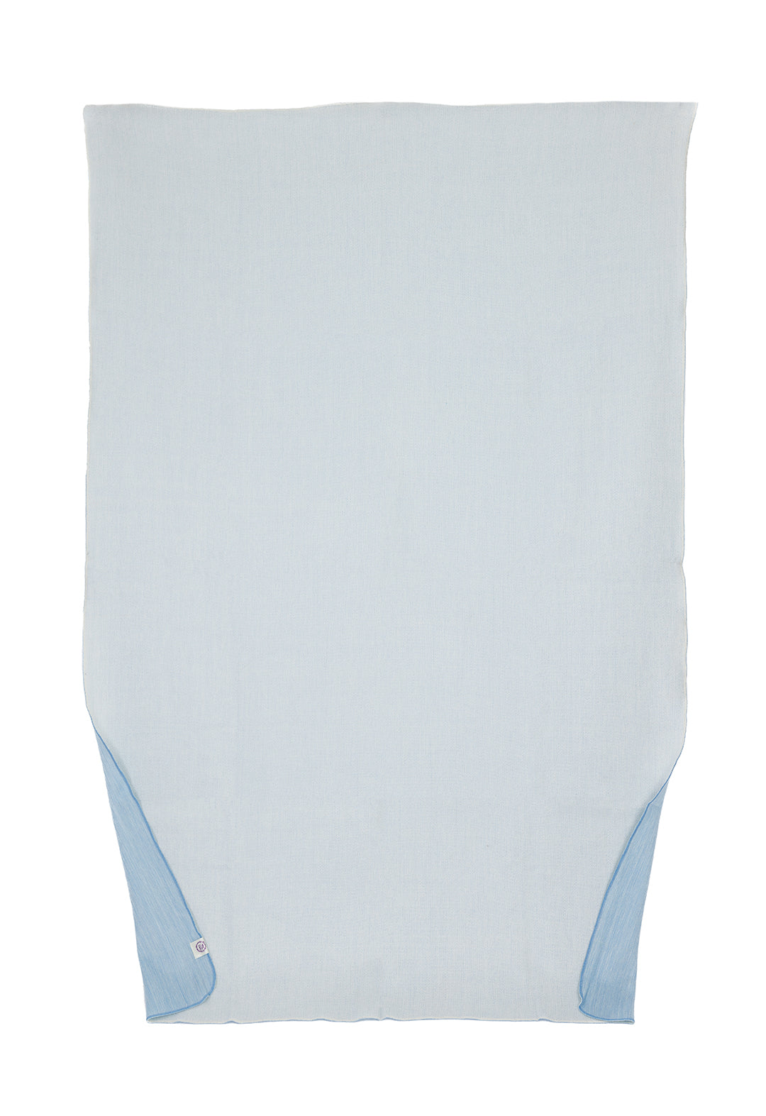 Kani Collection - Handwoven Reversible Alpaca Throw Blanket Powder Blue & White From Ecuador