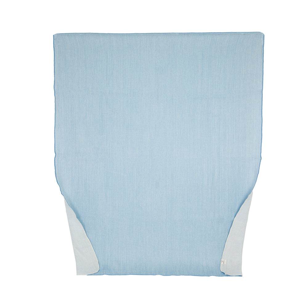 Kani Collection - Handwoven Reversible Alpaca Throw Blanket Powder Blue & White From Ecuador