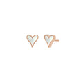 LoveLock Earrings 7mm in Rose Gold - Paz Lifestyle 