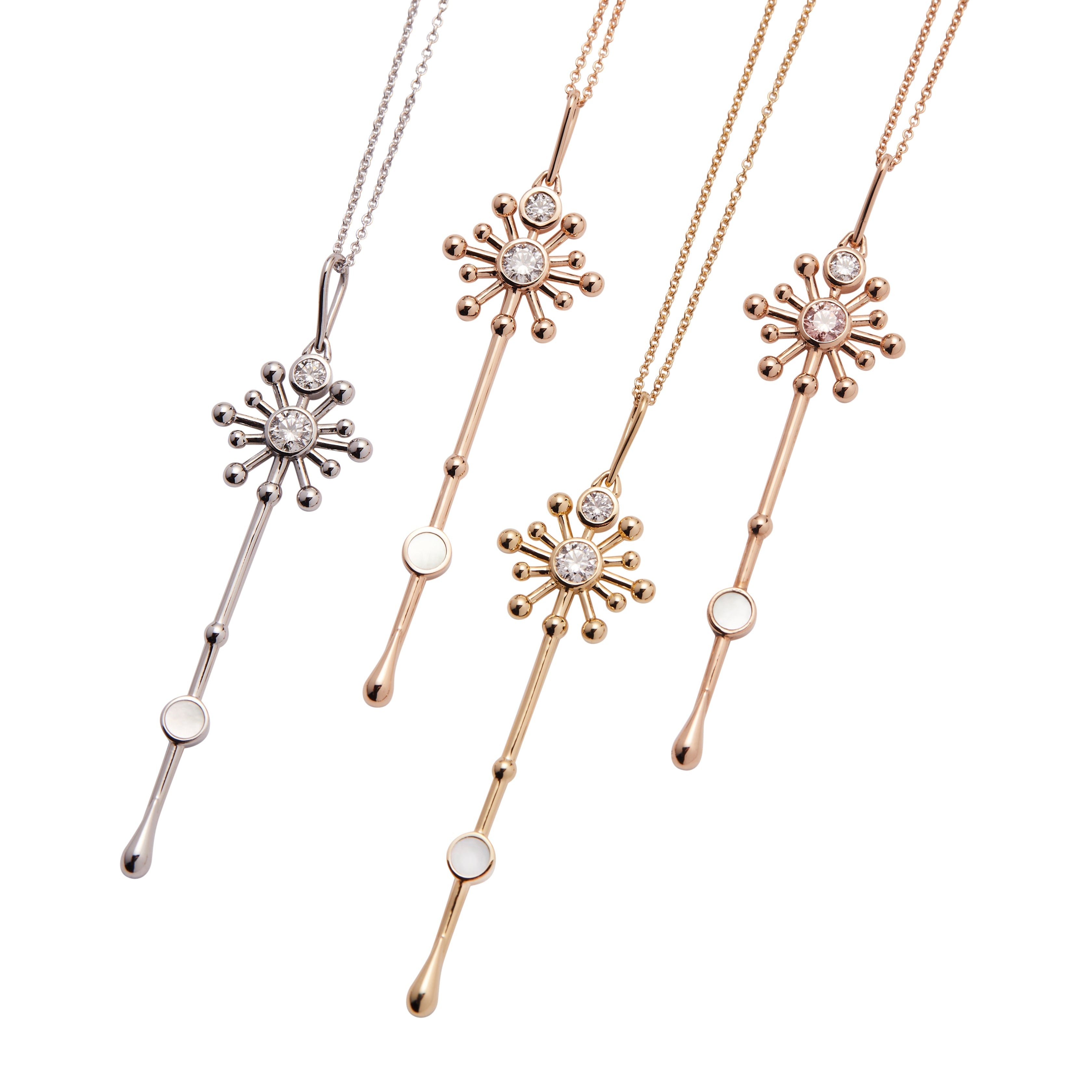Light Wand Pendant in Rose Gold