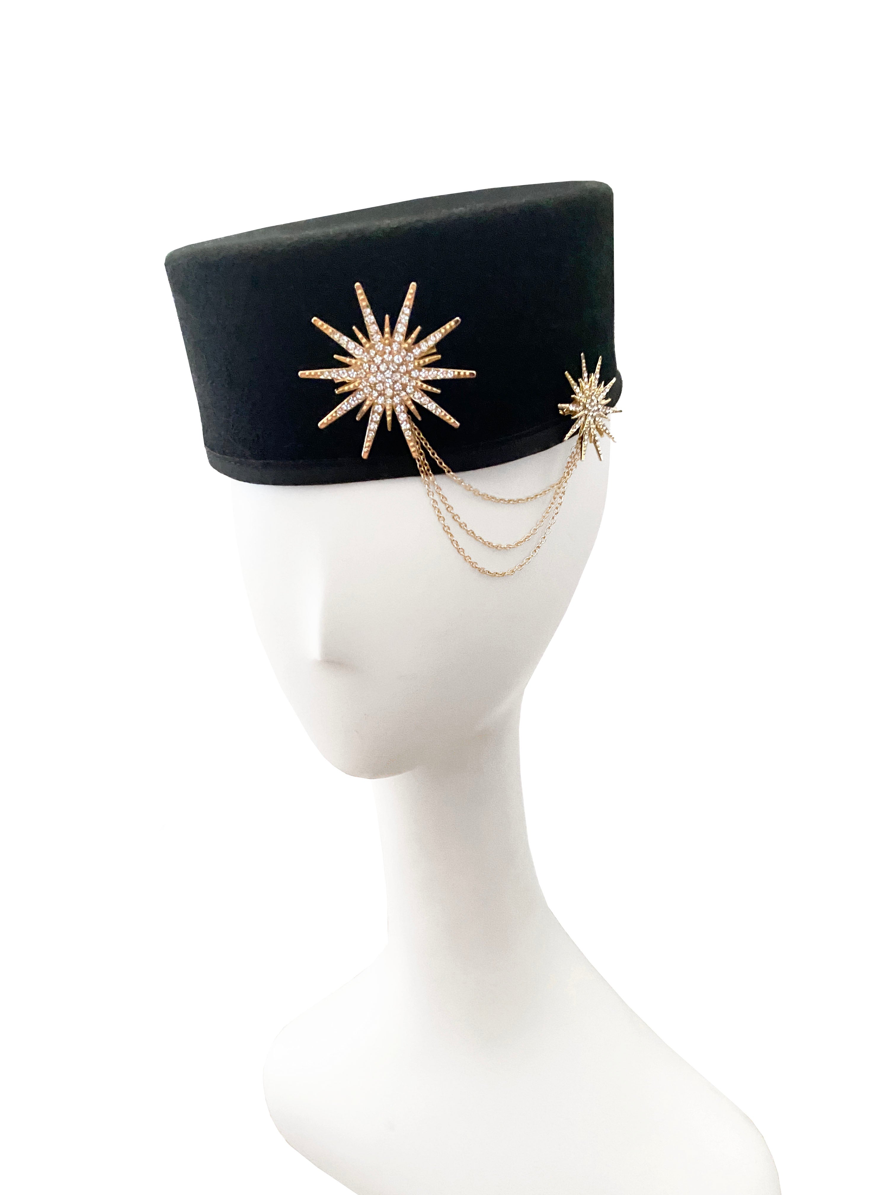 Starburst Pillbox Hat