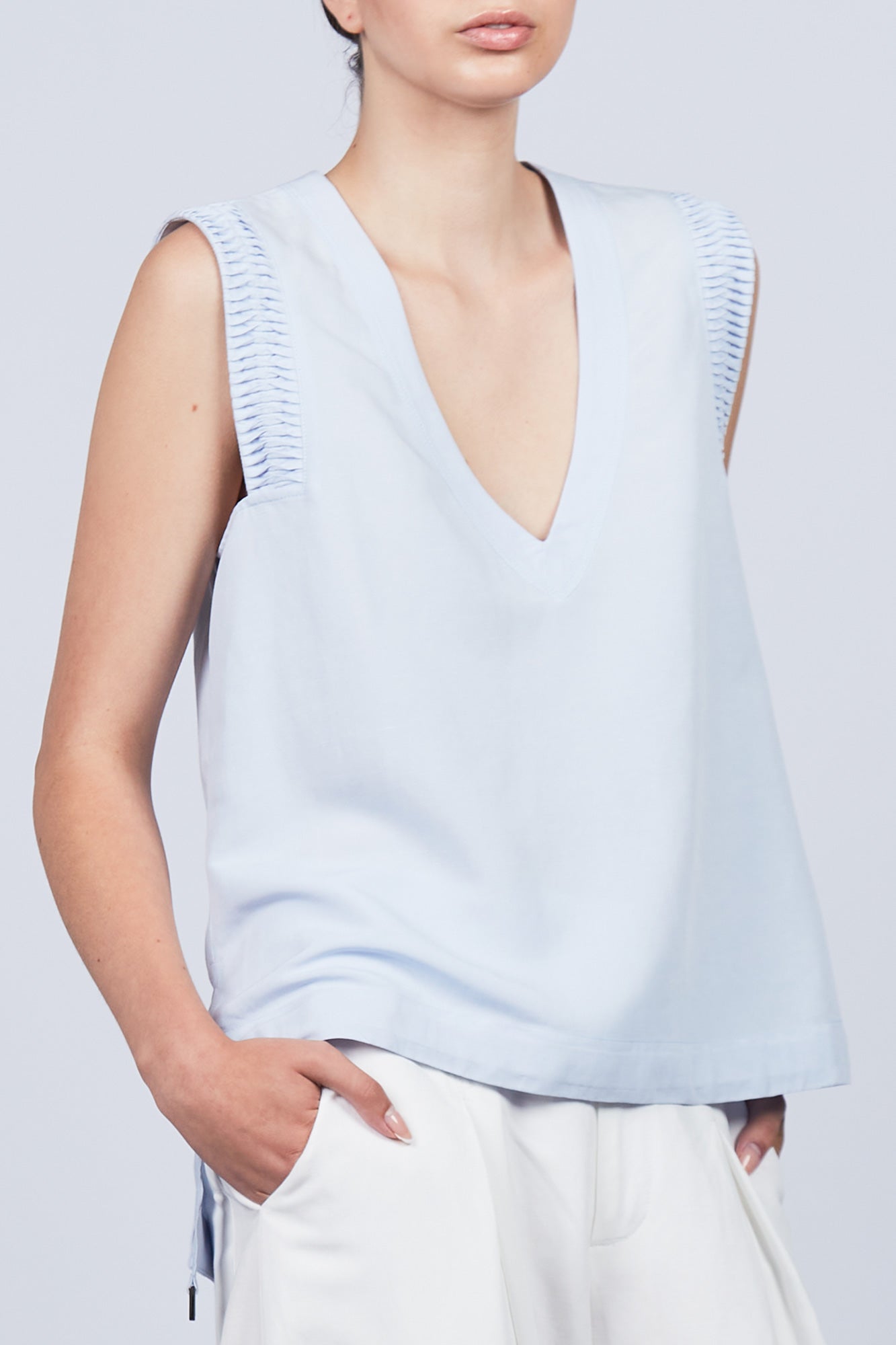 Valencia Blouse | Sky - Paz Lifestyle 