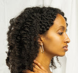 Horseshoe Hoop Earrings in Silver