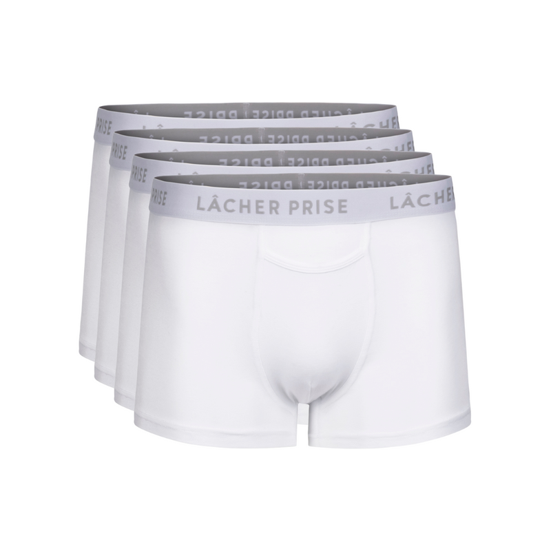 Lâcher Prise - Stratus White Boxers - Pack of 4 - Without Model