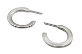 Classic Vintage hoop earrings made with solid sterling silver. Vintage jewelry made in NYC