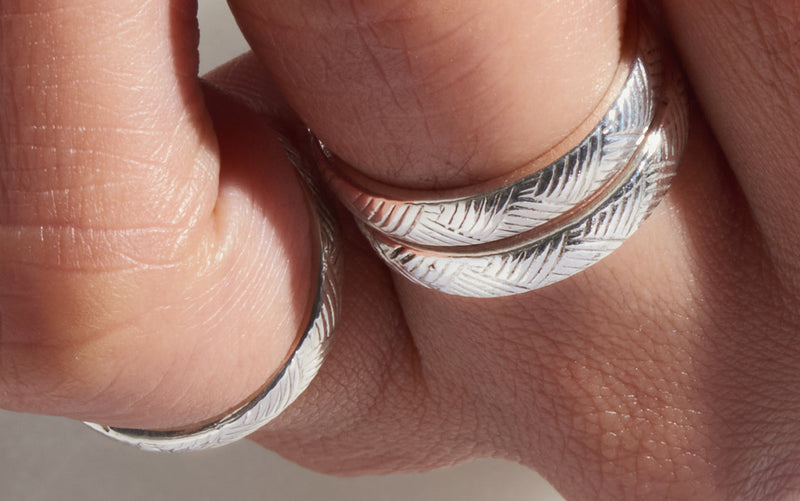 Vintage Lines Ring in Silver - PAZLIFESTYLE
