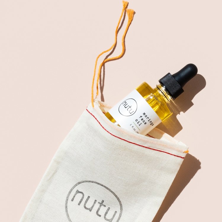 Sustainable lifestyle brand Nutu moringa face oil at PazLifestyle.com
