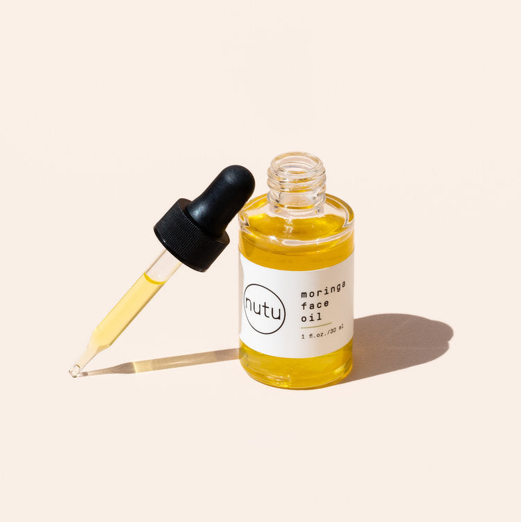 Sustainable lifestyle brand Nutu moringa face oil at PazLifestyle.com