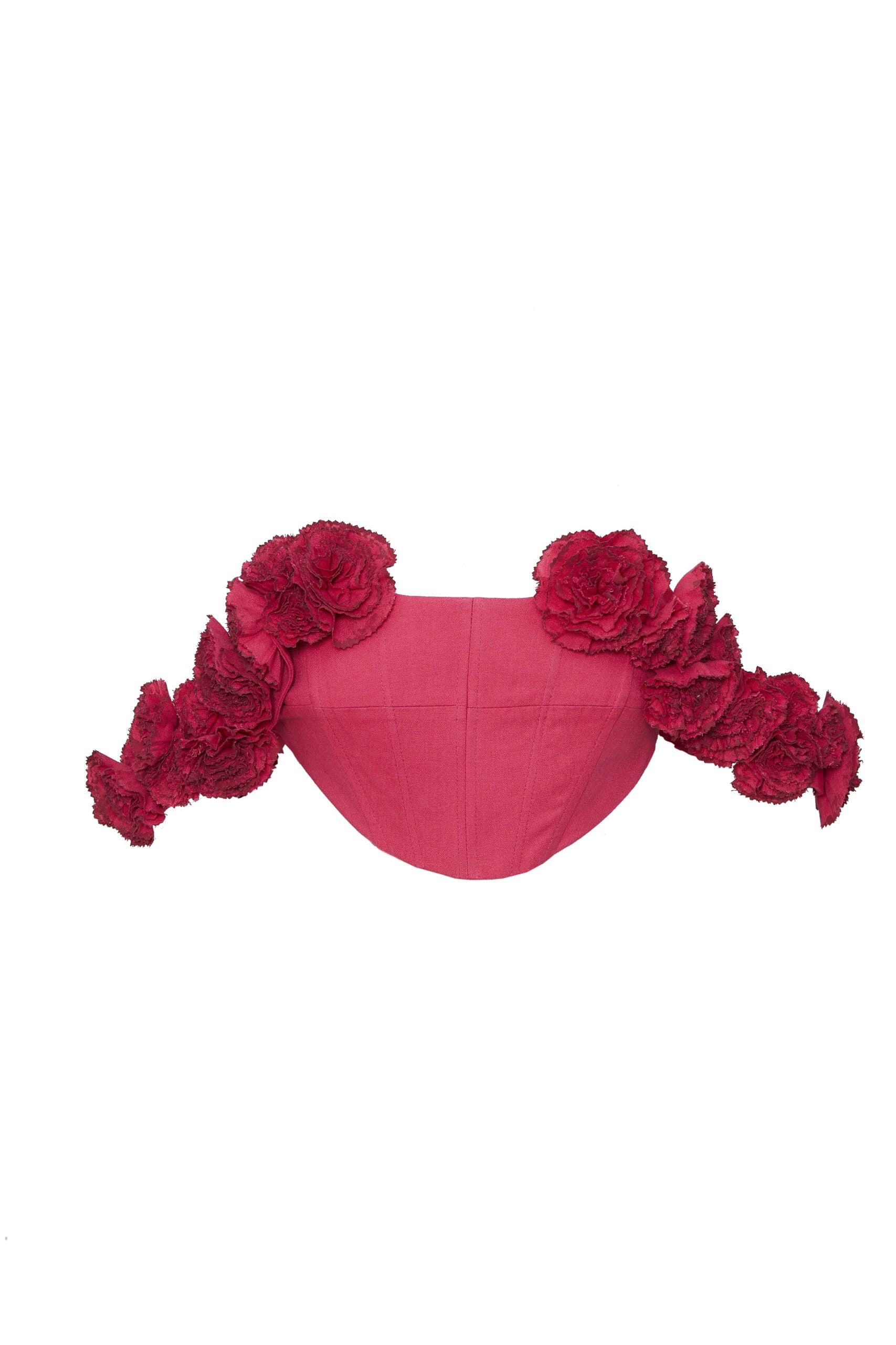 Pink Carnations Corset - PAZLIFESTYLE