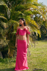 Pink Carnations Corset