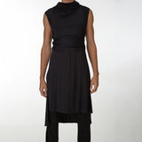 Echape Black Long Summer Dress - Men-Front-Pose