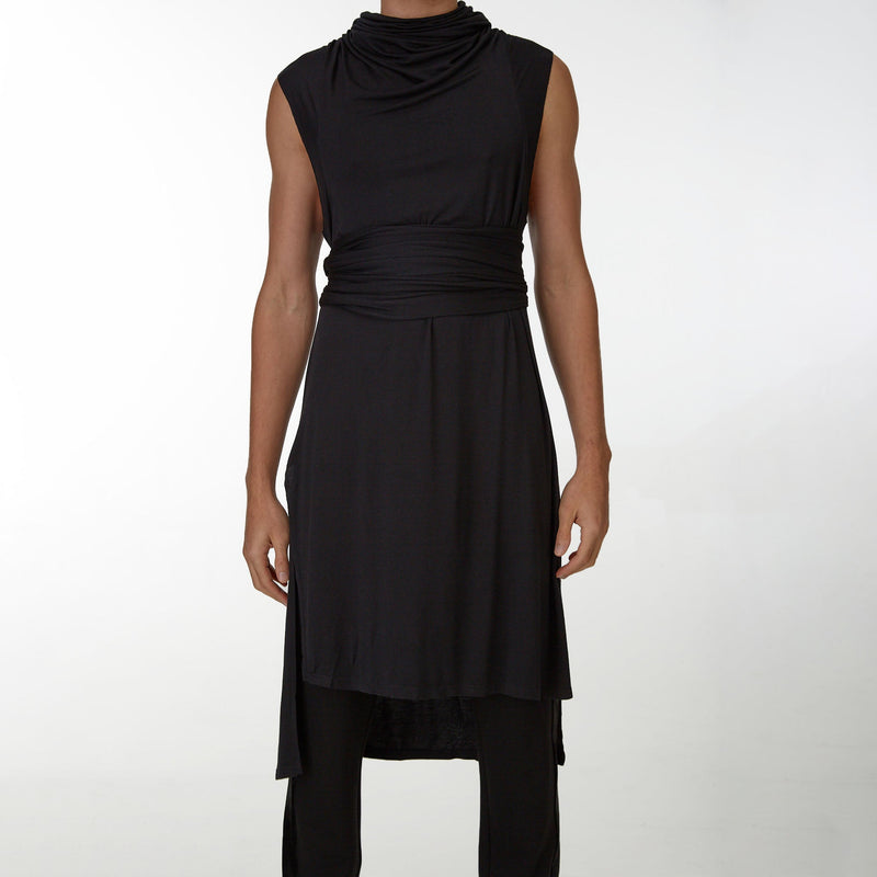 Echape Long Top/Dress - Black