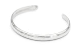 Vintage Classic Cuff Bracelet made of solid sterling Silver. Handmade by jewelers in Brooklyn, NY.