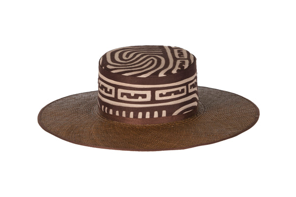 Palm Spirit Straw & Mola Hat designed by Lina Osorio