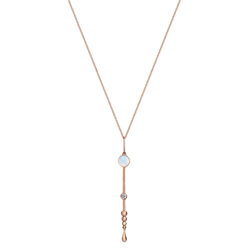 Loyalty Wand Pendant in Rose Gold