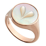 Cameo Heart Ring 12mm in Rose Gold