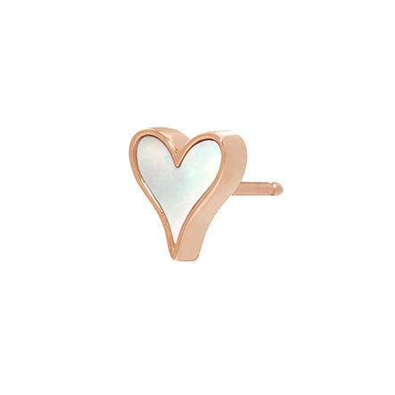 LoveLock Earrings 7mm in Rose Gold