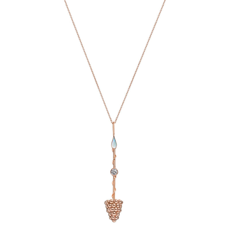 Prosperity Wand Pendant in Rose Gold - Paz Lifestyle 
