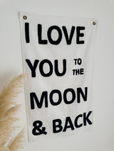 I Love You to the Moon and Back Handmade Wall Tapestry - PAZLIFESTYLE