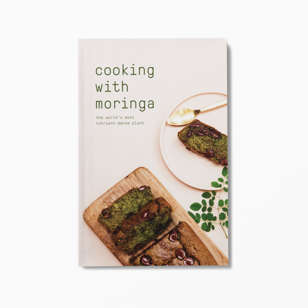 Sustainable lifestyle brand Nutu moringa powder + cookbook at PazLifestyle.com