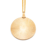 Sunburst Circle Charm Necklace - PAZLIFESTYLE